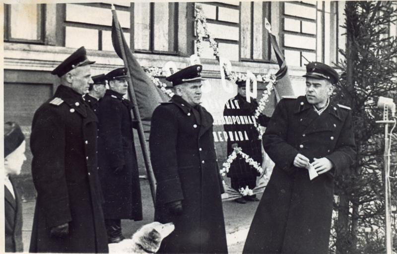 Новый 1951 год, железнодорожники, высший состав, генерал.