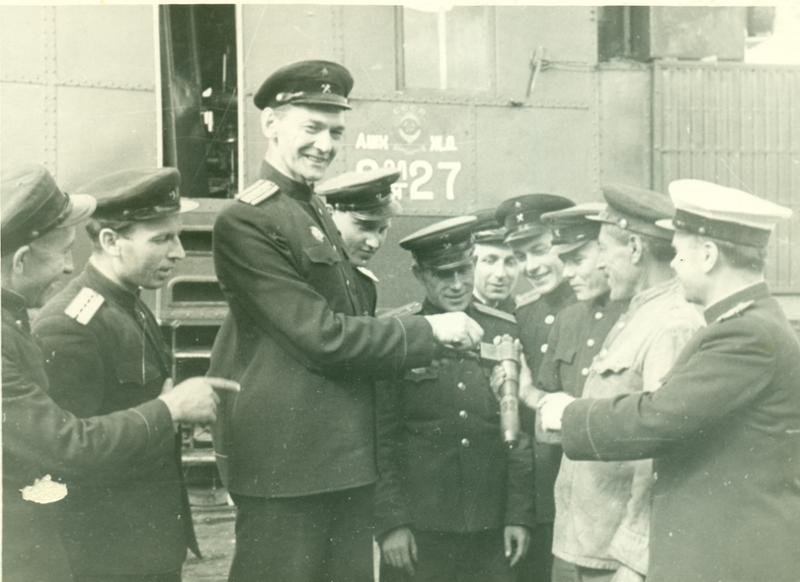 Испытания, конец 40-х, Ашхабадская железная дорога. Шишкин К.А.