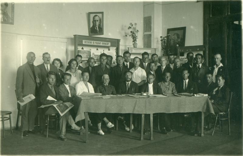 Партийное собрание ЛИИЖТ 1930-е